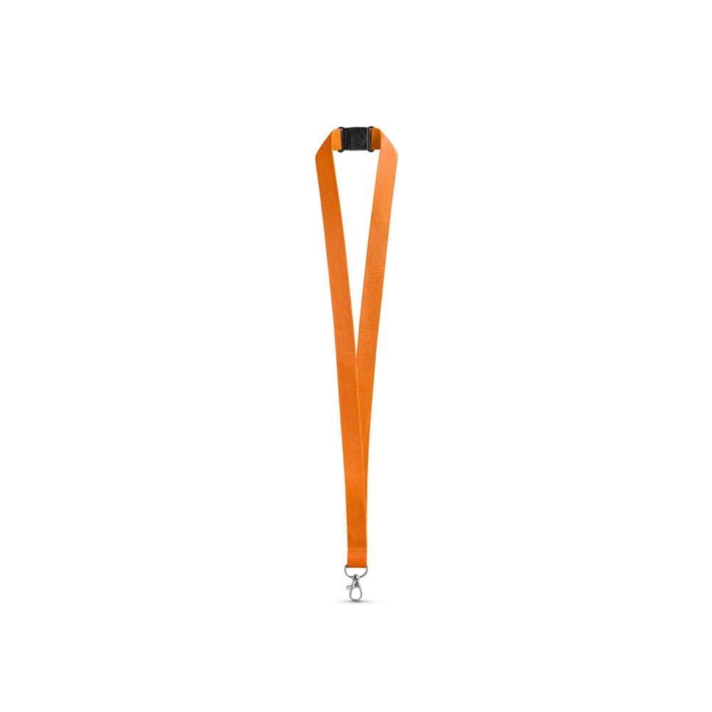 LEEDS. Lanyard in poliestere con chiusura di sicurezza - vista 1