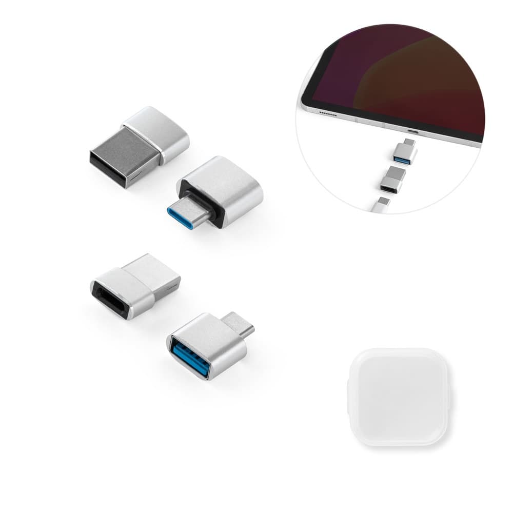 MINSKY. Set di 2 adattatori USB-A / USB-C in alluminio - vista 6