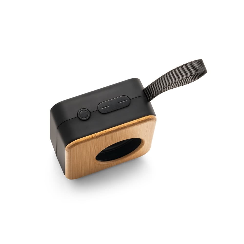 MAYER. Altoparlante portatile da 3W con autonomia di 4 ore in bambù e ABS riciclato (100% rABS) - vista 3