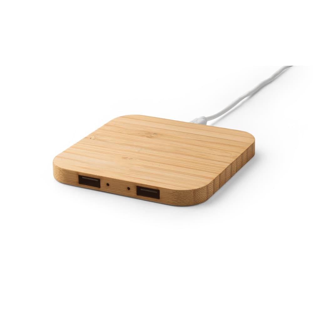 DALTON. Caricatore wireless Superfast 15W in bambù - vista 3