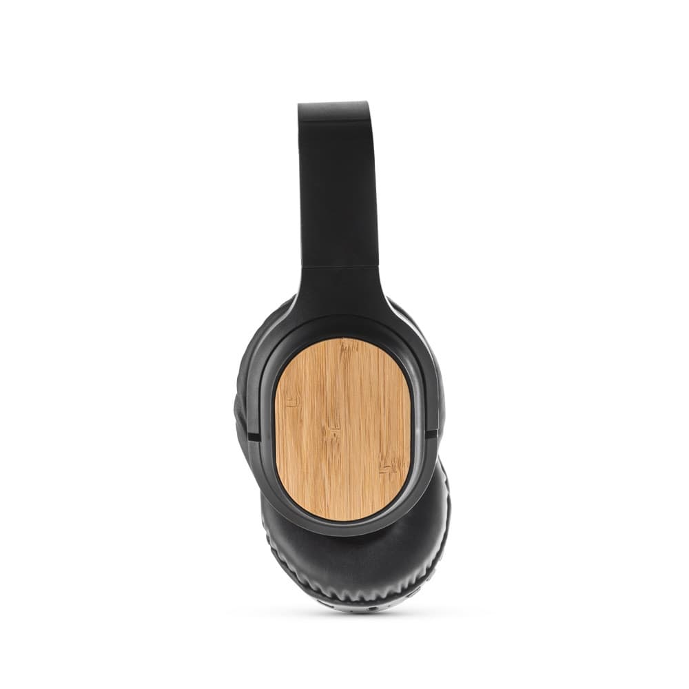 GOULD. Cuffie wireless pieghevoli con durata della batteria di 4 ore in bambù e ABS - vista 2