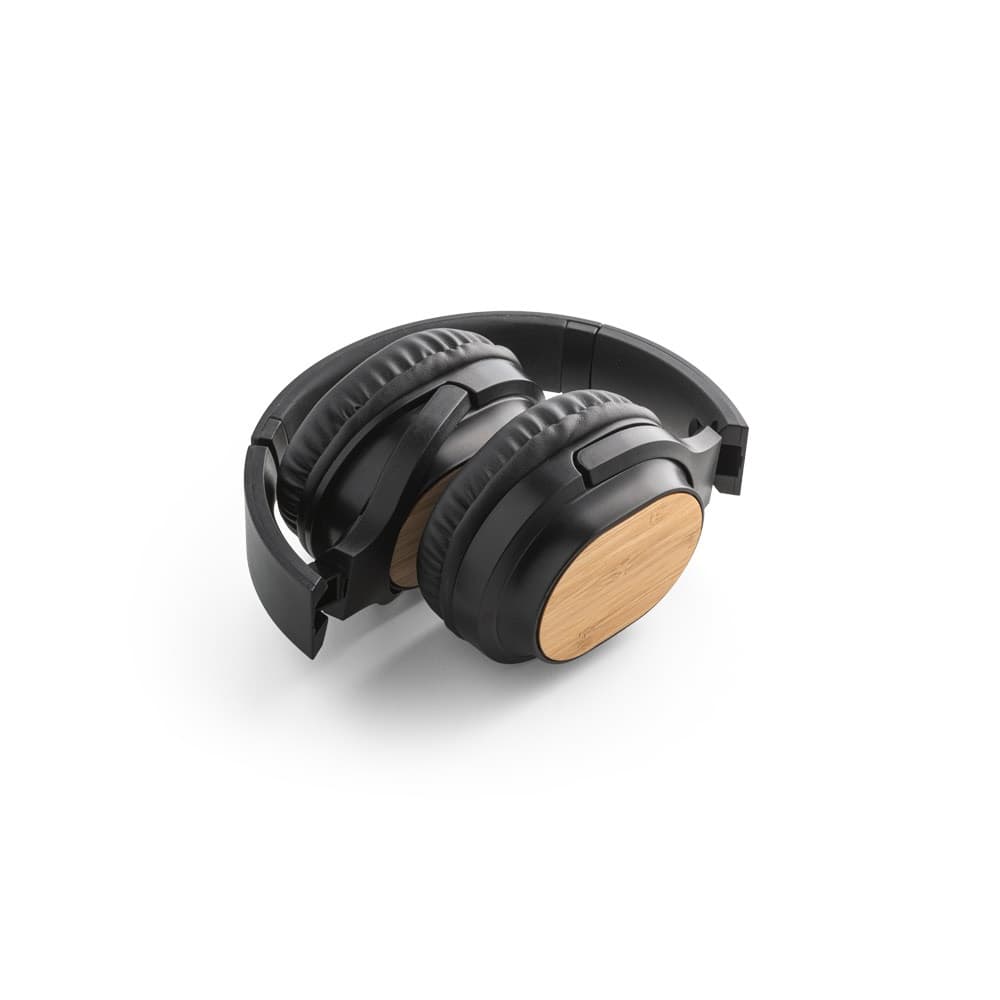 GOULD. Cuffie wireless pieghevoli con durata della batteria di 4 ore in bambù e ABS - vista 4