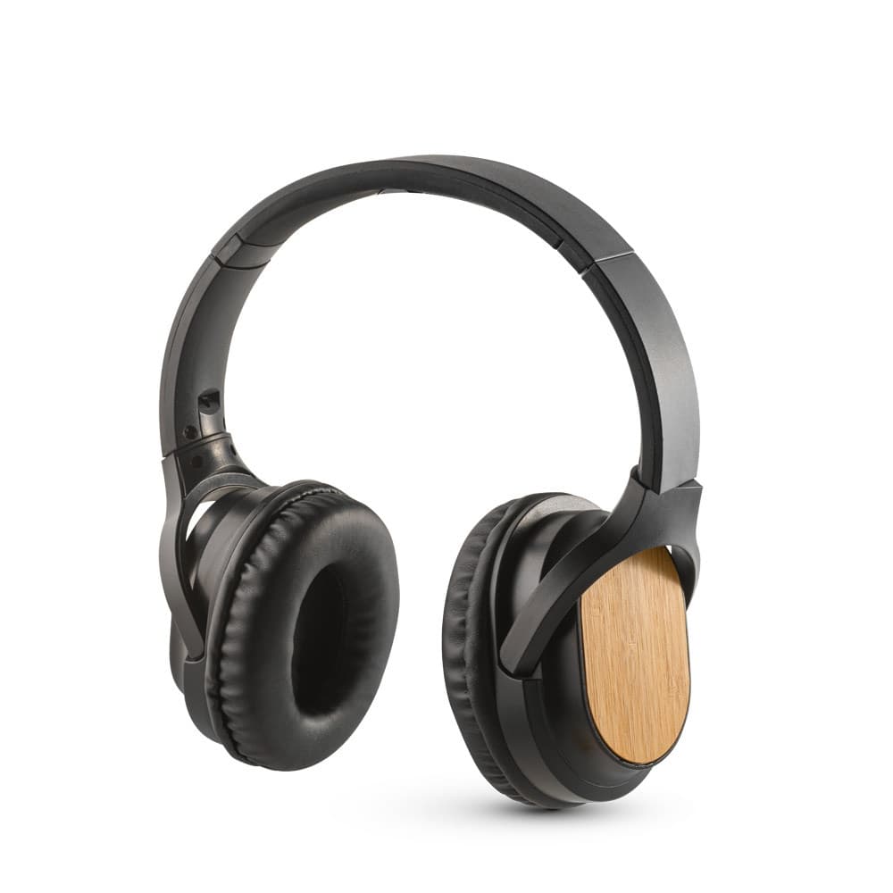 GOULD. Cuffie wireless pieghevoli con durata della batteria di 4 ore in bambù e ABS - vista 1