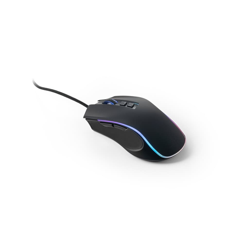 THORNE MOUSE RGB. Mouse da gioco con cavo da 1.5 m e luci LED RGB in ABS - vista 1