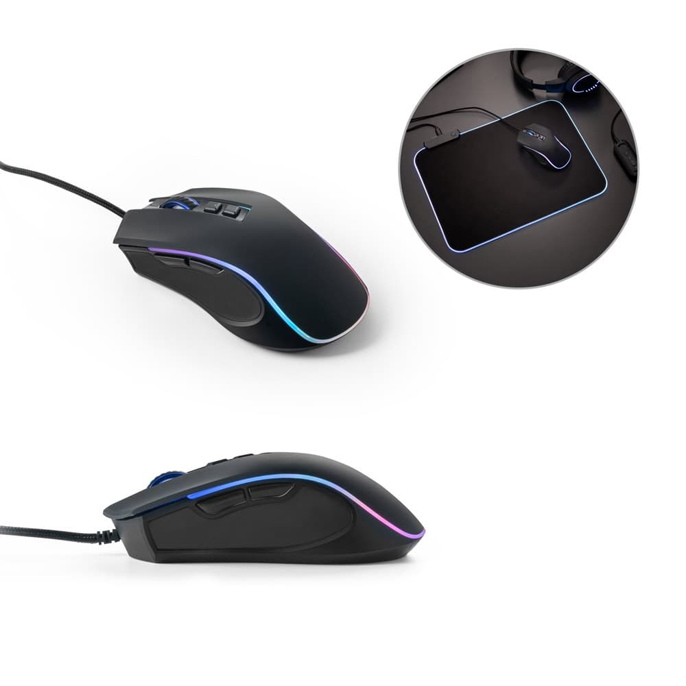 THORNE MOUSE RGB. Mouse da gioco con cavo da 1.5 m e luci LED RGB in ABS - vista 5