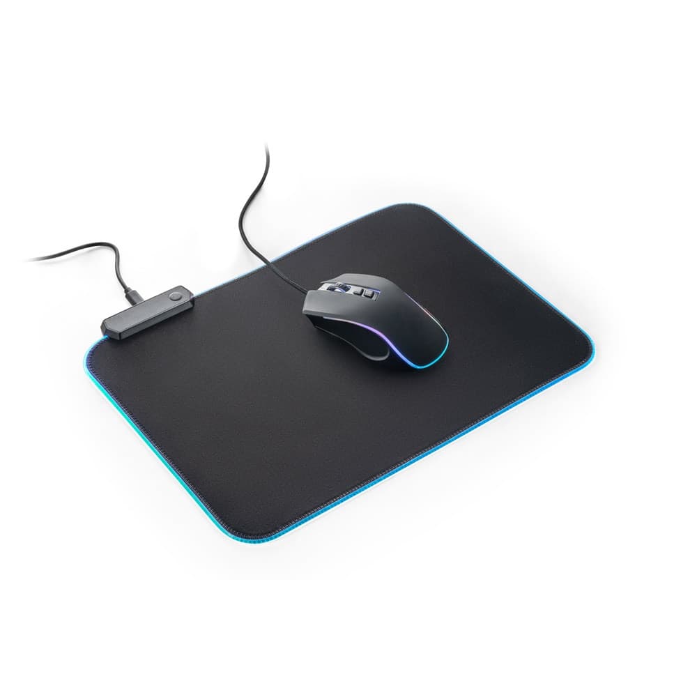 THORNE MOUSEPAD RGB. Tappetino per mouse da gioco con luci LED RGB in poliestere - vista 3