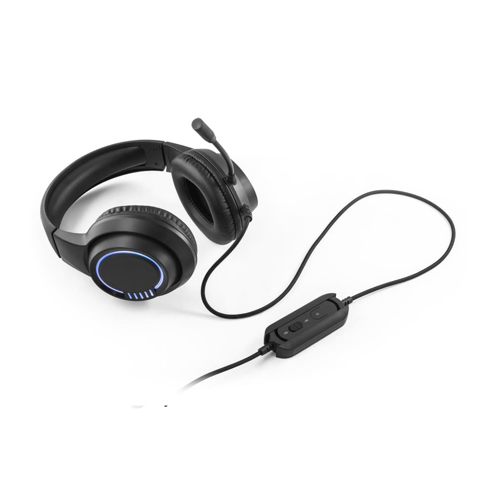 Thorne Headset RGB. Cuffie da gioco in ABS con cavo da 2 m, microfono e luci LED RGB - vista 4