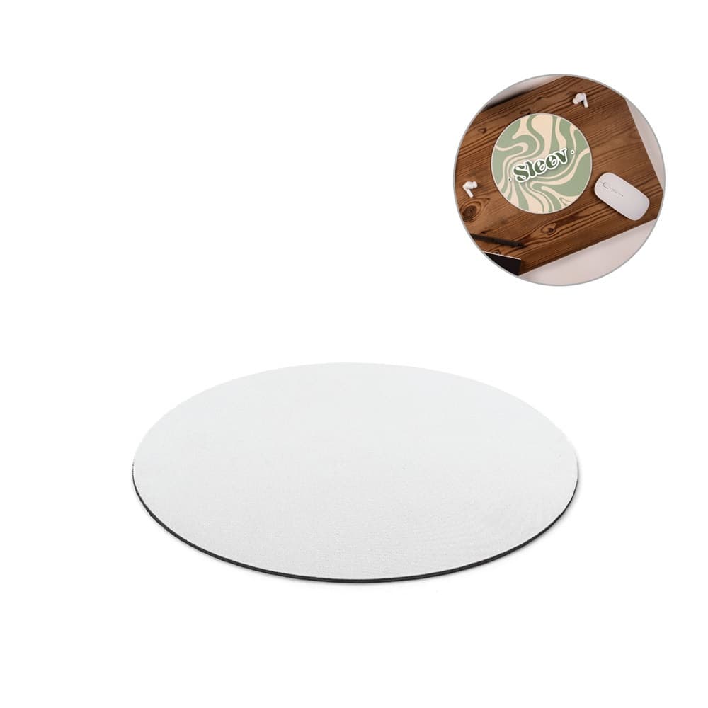 BLAIR ROUND. Tappetino per mouse rotondo con base in gomma - vista 3