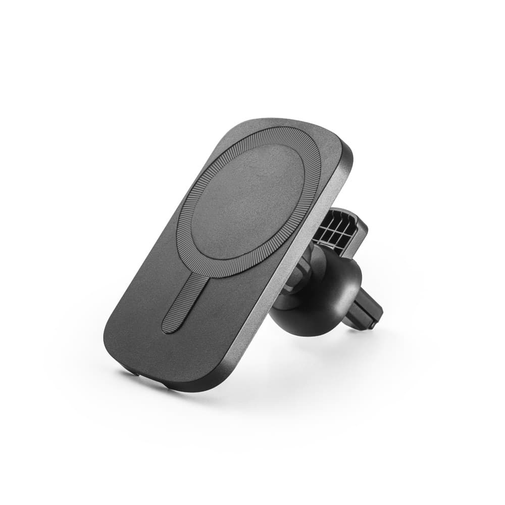 KOCH. Supporto per smartphone da auto con caricatore magnetico wireless 15W in ABS riciclato (100% rABS) - vista 1