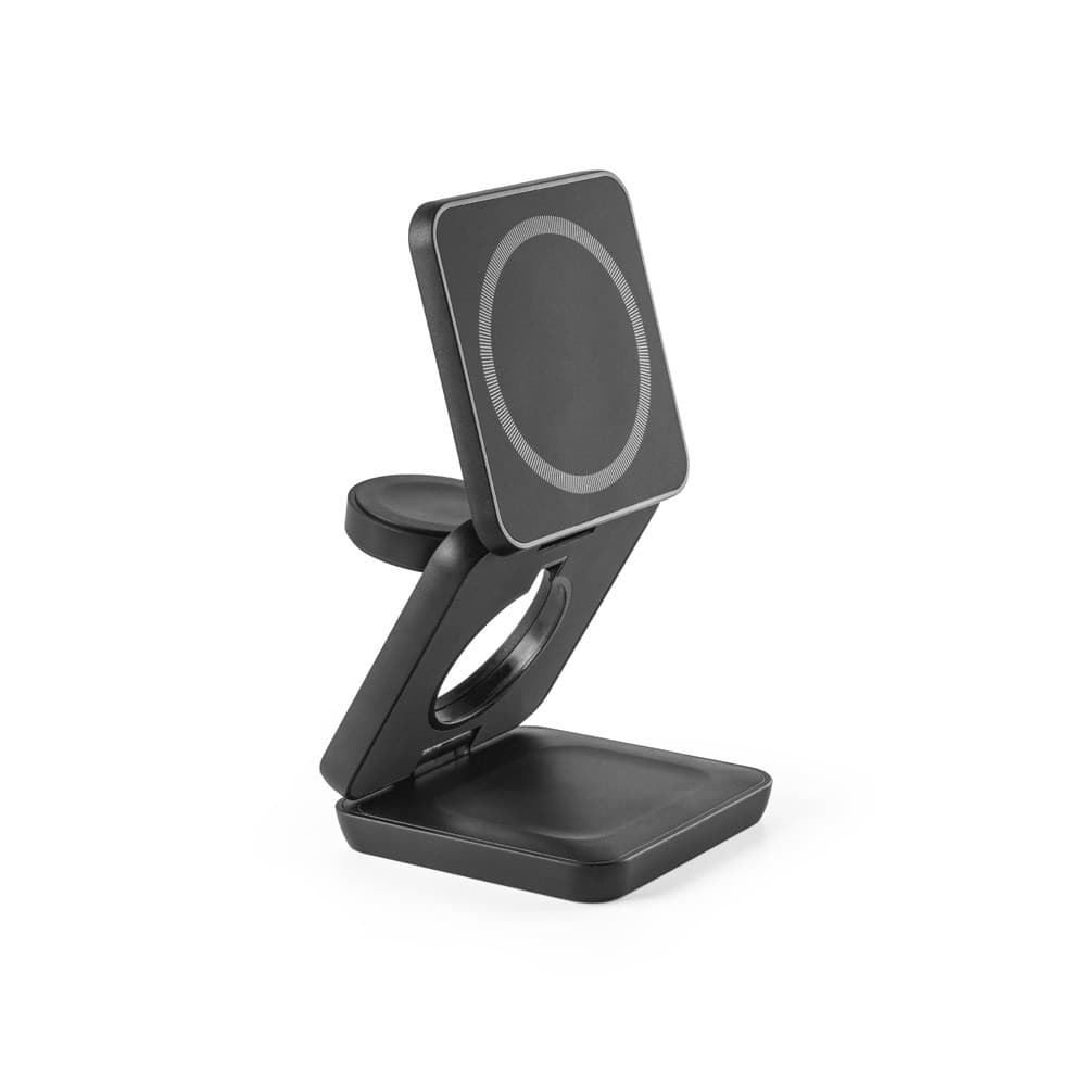 BROGLIE. Caricatore wireless magnetico superveloce 4-in-1 da 15W in ABS riciclato (100% rABS) - vista 2