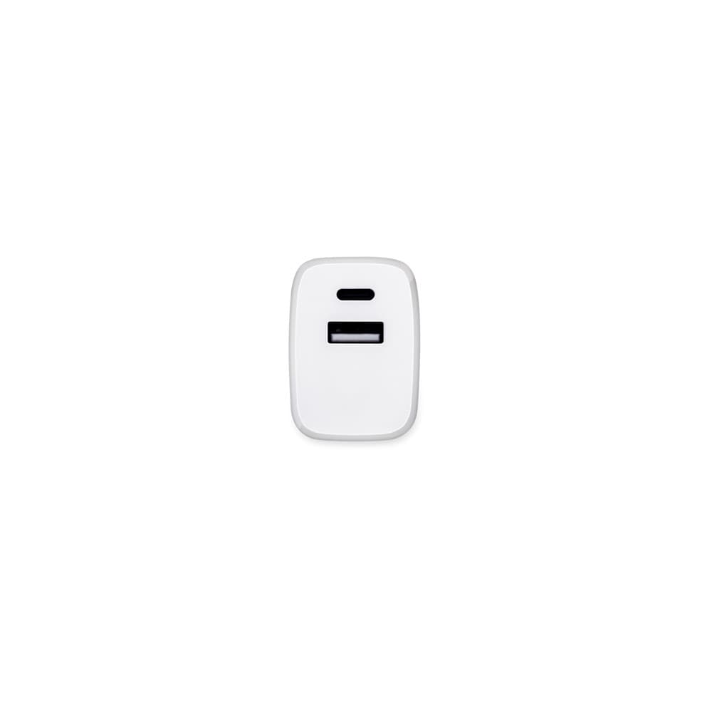 WEGENER. Adattatore di corrente con porta USB-A 18W e porta USB-C 20W in ABS riciclato (100% rABS) - vista 4
