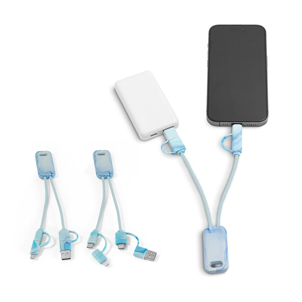 BERNERS. Cavo USB 6-in-1 superveloce in PET riciclato (100% rPET) - vista 4