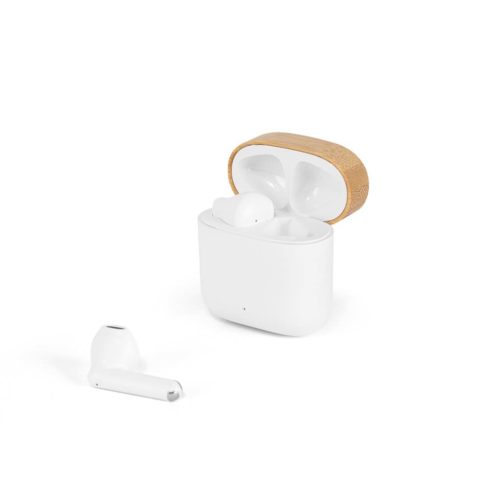 COBAIN. Auricolari wireless con 5 ore di autonomia in ABS riciclato (100% rABS) e bambù - vista 2