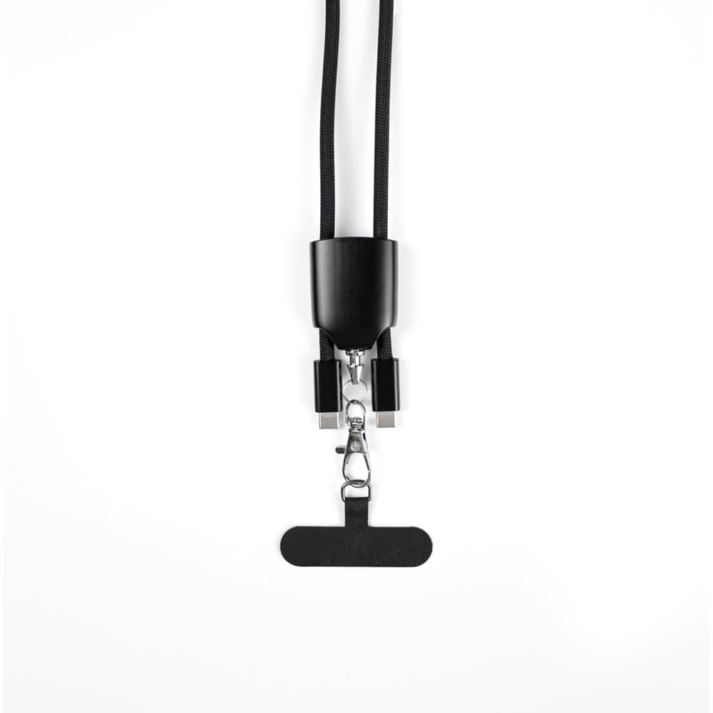 ZEWAIL. Cordino Lanyard con supporto per smartphone incluso, cavo USB-C e diversi adattatori in ABS riciclato e TPE riciclato - vista 5
