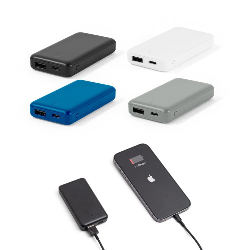 SHERYL. Power bank 4'000 mAh in ABS riciclato (100% rABS) - vista 3