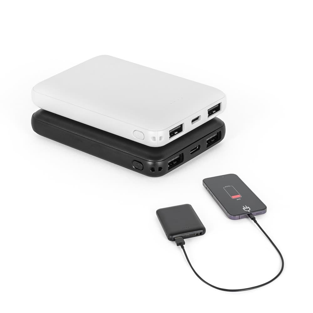 LEAKEY 5. Power bank 5'000 mAh in ABS riciclato (100% rABS) - vista 3