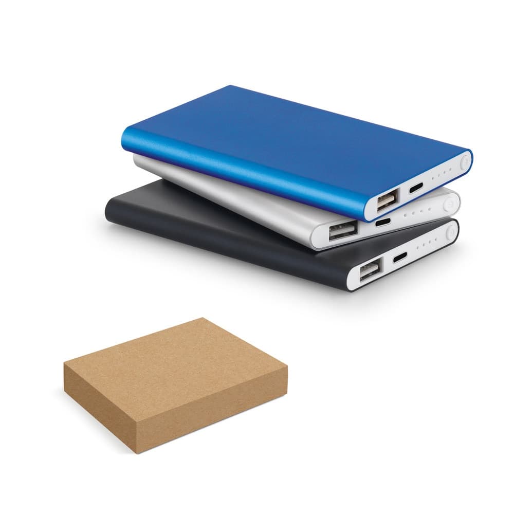 MARCET. Power bank slim da 4'000 mAh in ABS riciclato (70% rABS) e alluminio riciclato (30% rAL) - vista 2