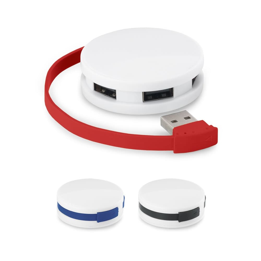 GARDNER. HUB con cavo e 4 porte USB-A in ABS - vista 2