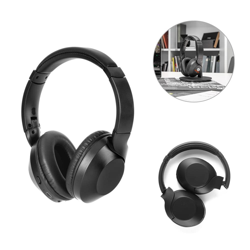 HENDRIX. Cuffie wireless pieghevoli con 20 ore di autonomia in ABS riciclato (100% rABS) - vista 7
