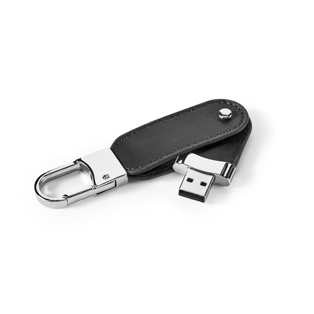 BRAGG 8GB. Memoria USB da 8 GB in PU e con clip a moschettone - vista 2