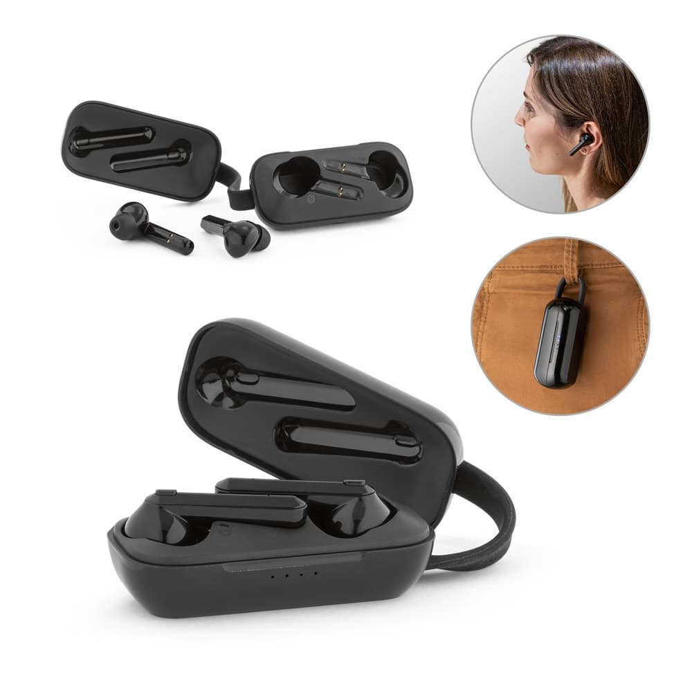 BOSON. Auricolari wireless in ABS riciclato (100% rABS) con autonomia di 3 ore - vista 4