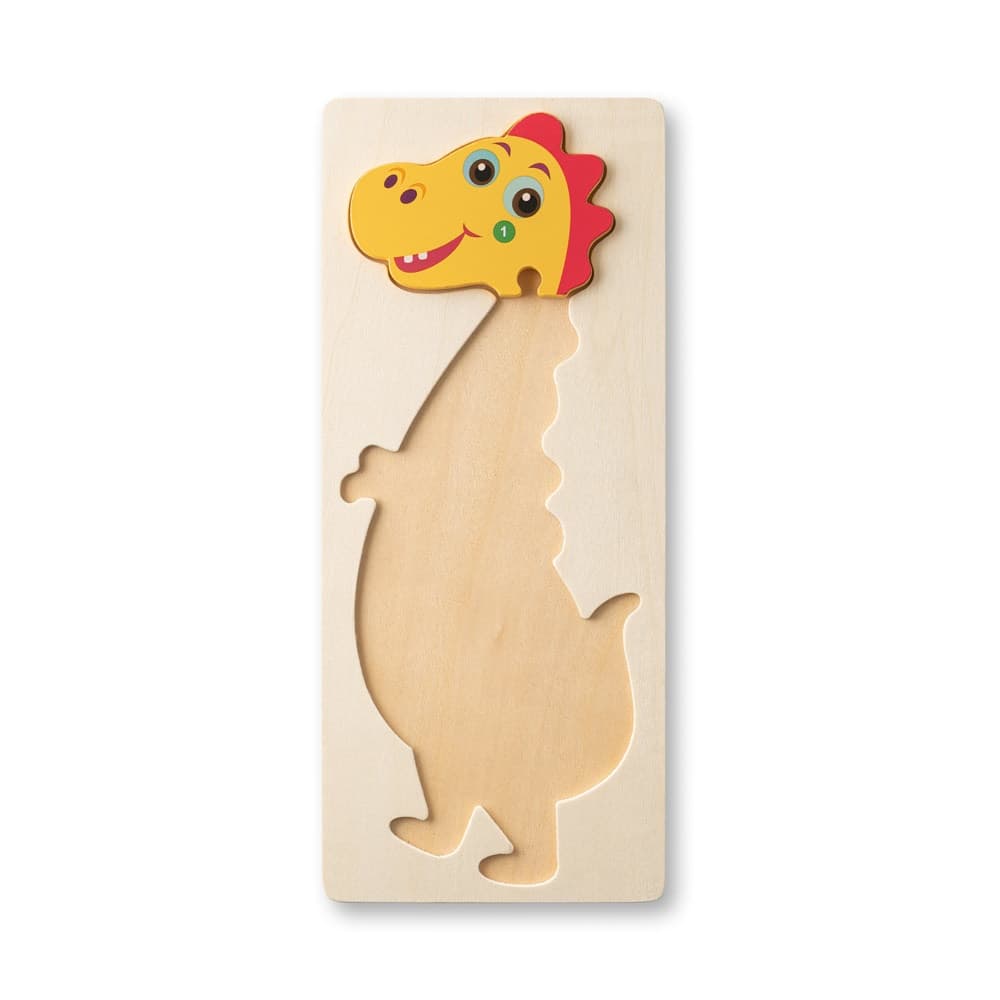 DIPLODOCO. Puzzle in legno compensato a forma di dinosauro - vista 7