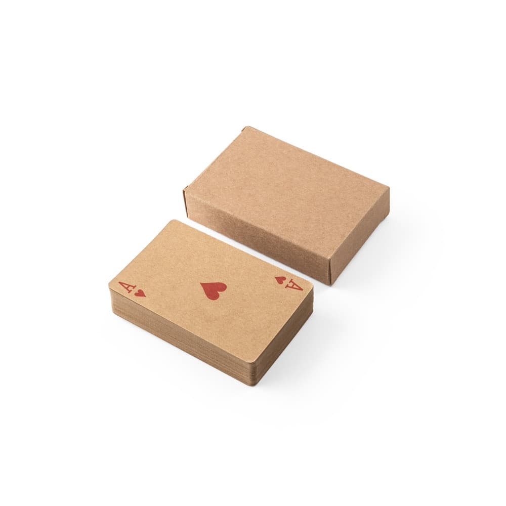 FISCHER. Mazzo di 54 carte classiche in carta kraft, con materiale certificato FSC™ e altri materiali controllati - vista 3