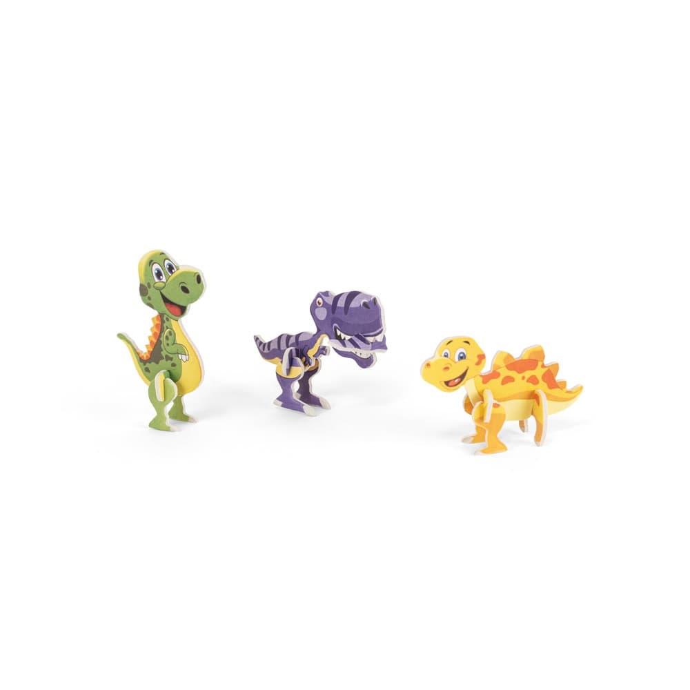 DINOSAURUS. Puzzle 3D in carta a forma di dinosauro - vista 1