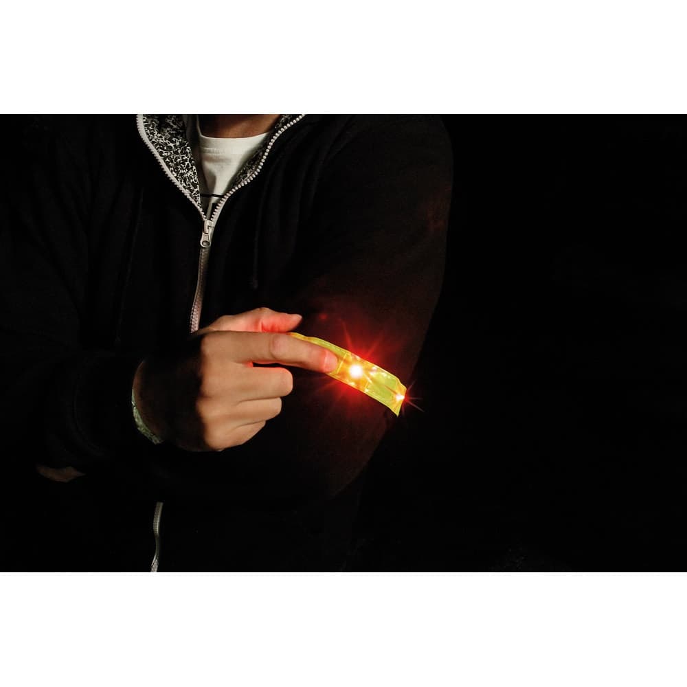 VISIBLE. Polsino riflettente con 4 LED rossi - vista 5