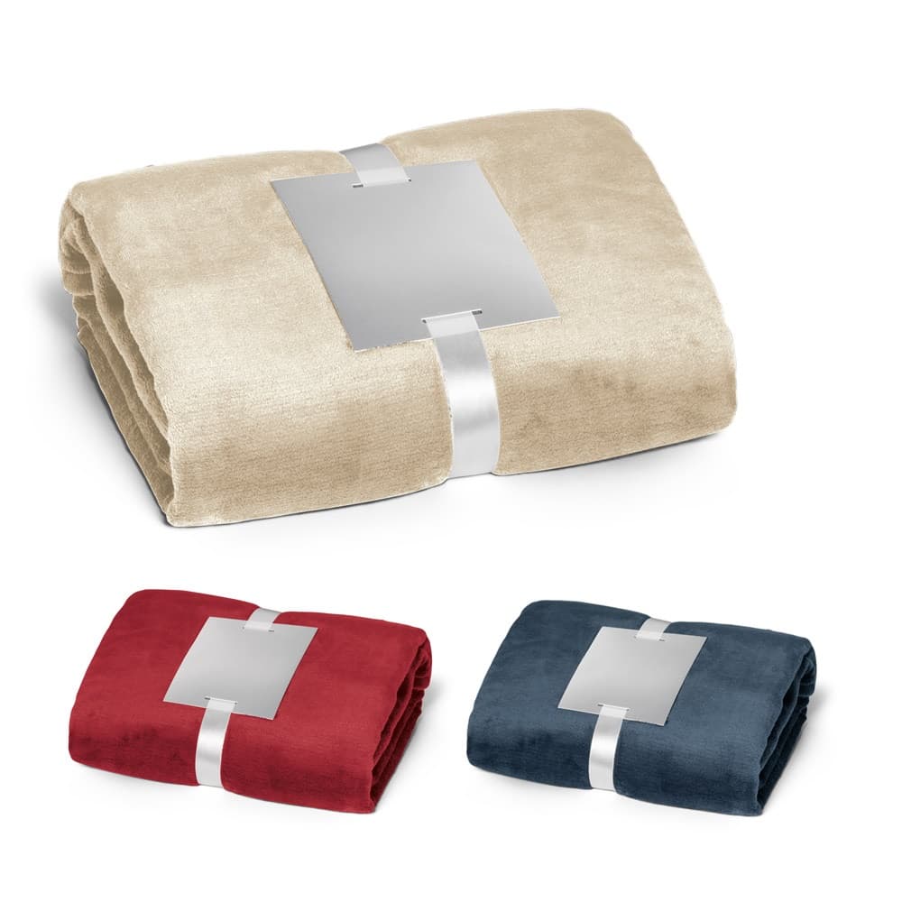 DYLEAF. Coperta in pile da (240 g/m²) con nastro e cartoncino personalizzabile - vista 2