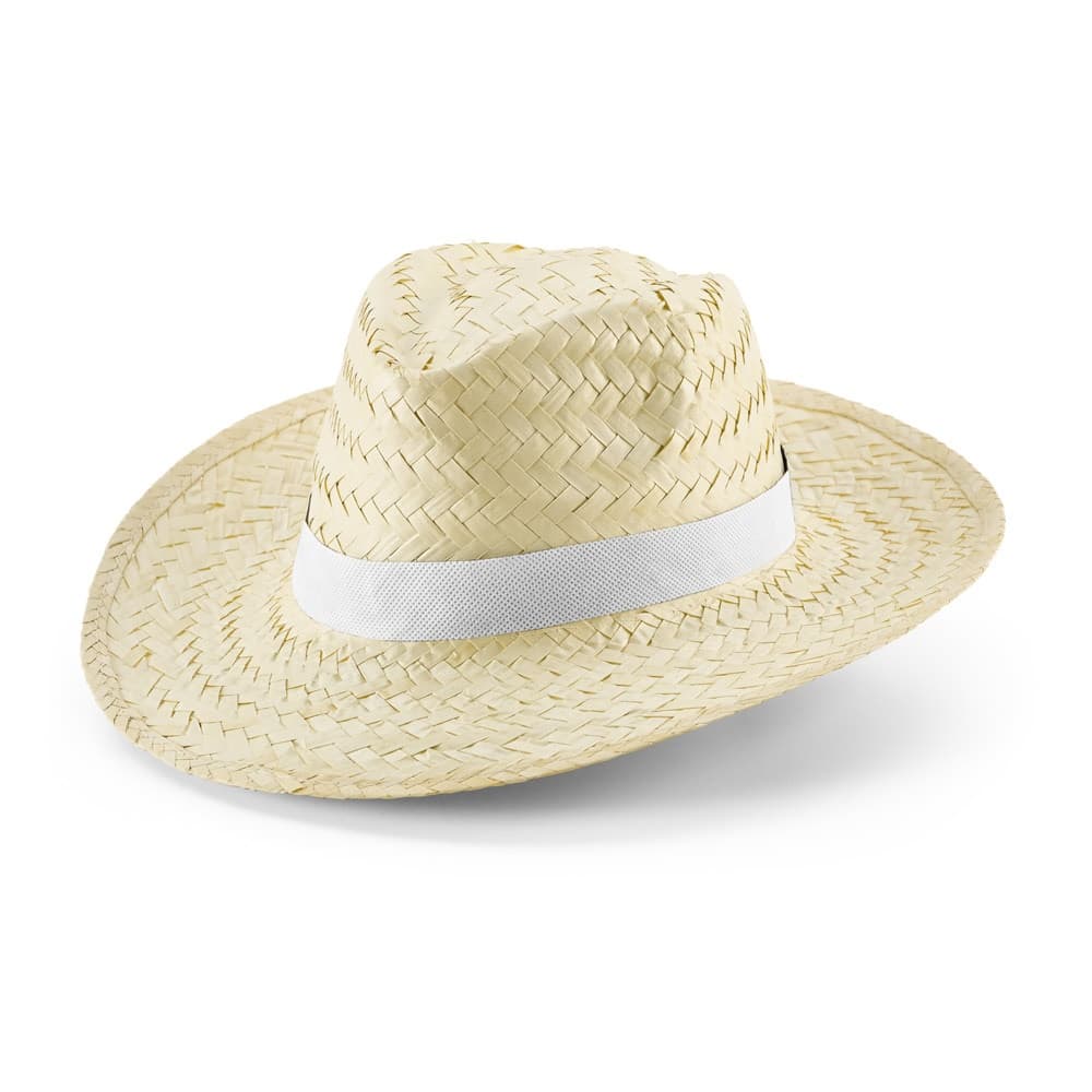 EDWARD POLI. Cappello in paglia naturale con nastro in poliestere - vista 1