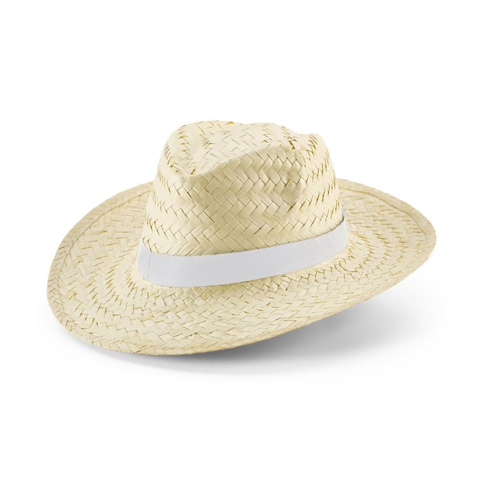 EDWARD RIB. Cappello in paglia naturale con nastro sublimatico - vista 2