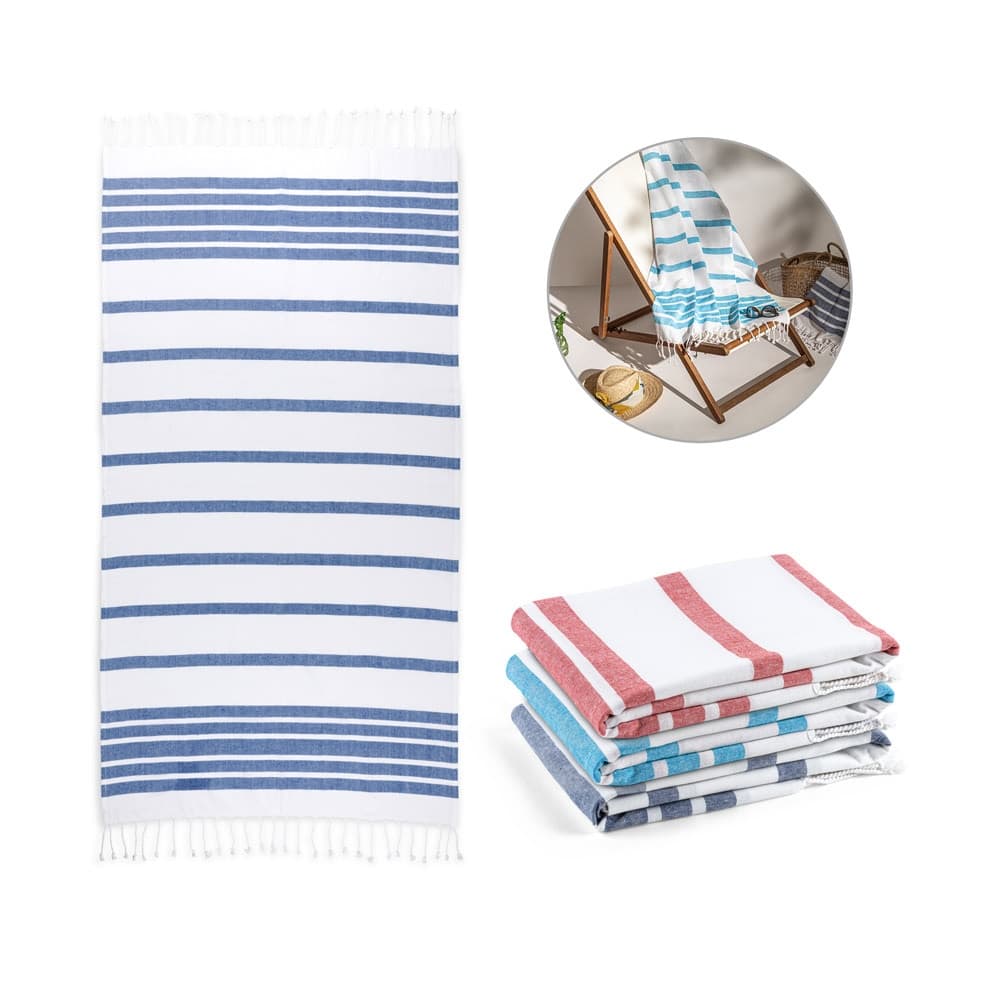 SARDENHA. Telo da mare in cotone (riciclato al 70%) e poliestere (riciclato al 30%) (180 g/m²) - vista 4