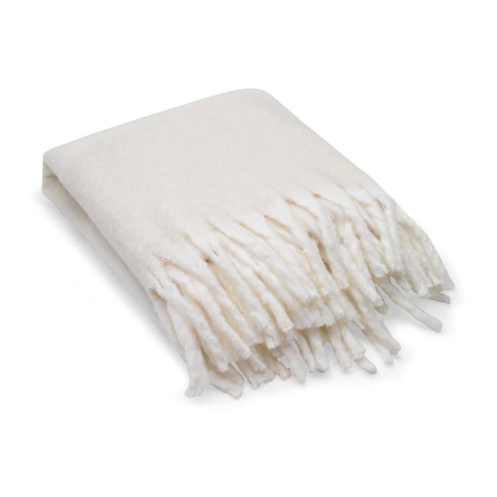 COMFY. Coperta in poliestere riciclato (100% rPET) (300 g/m²), effetto simile al mohair - vista 1