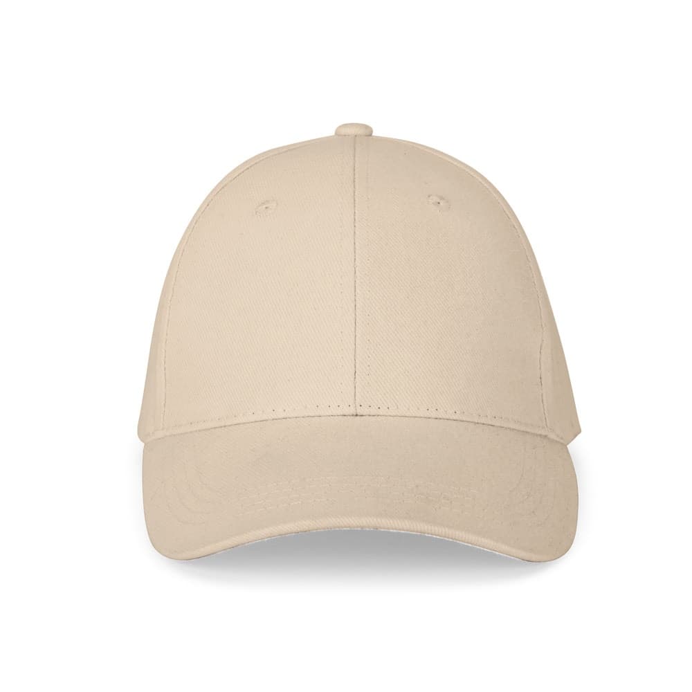NATHAN. Cappellino 100% cotone (260 g/m²) con 6 pannelli - vista 2