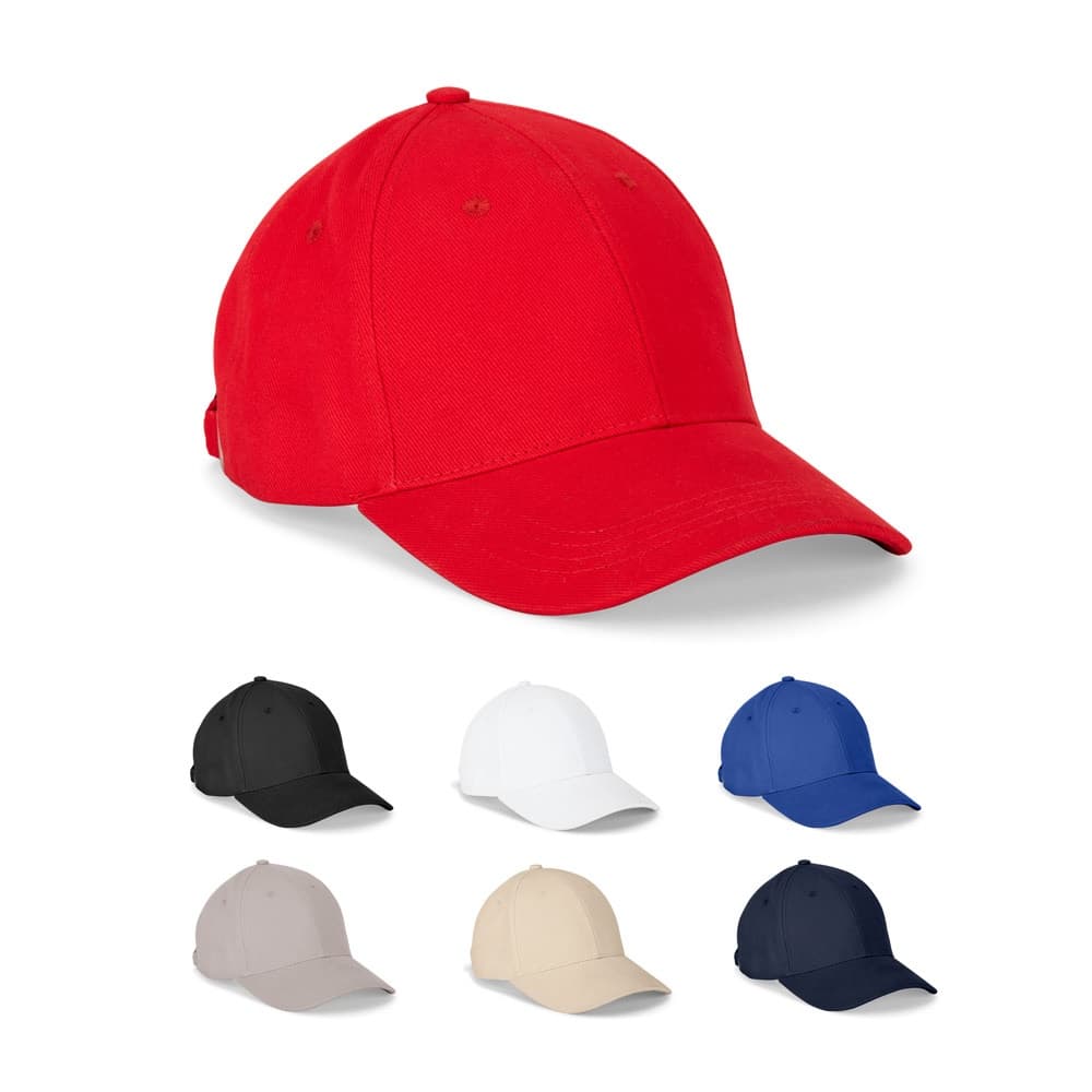 NATHAN. Cappellino 100% cotone (260 g/m²) con 6 pannelli - vista 5