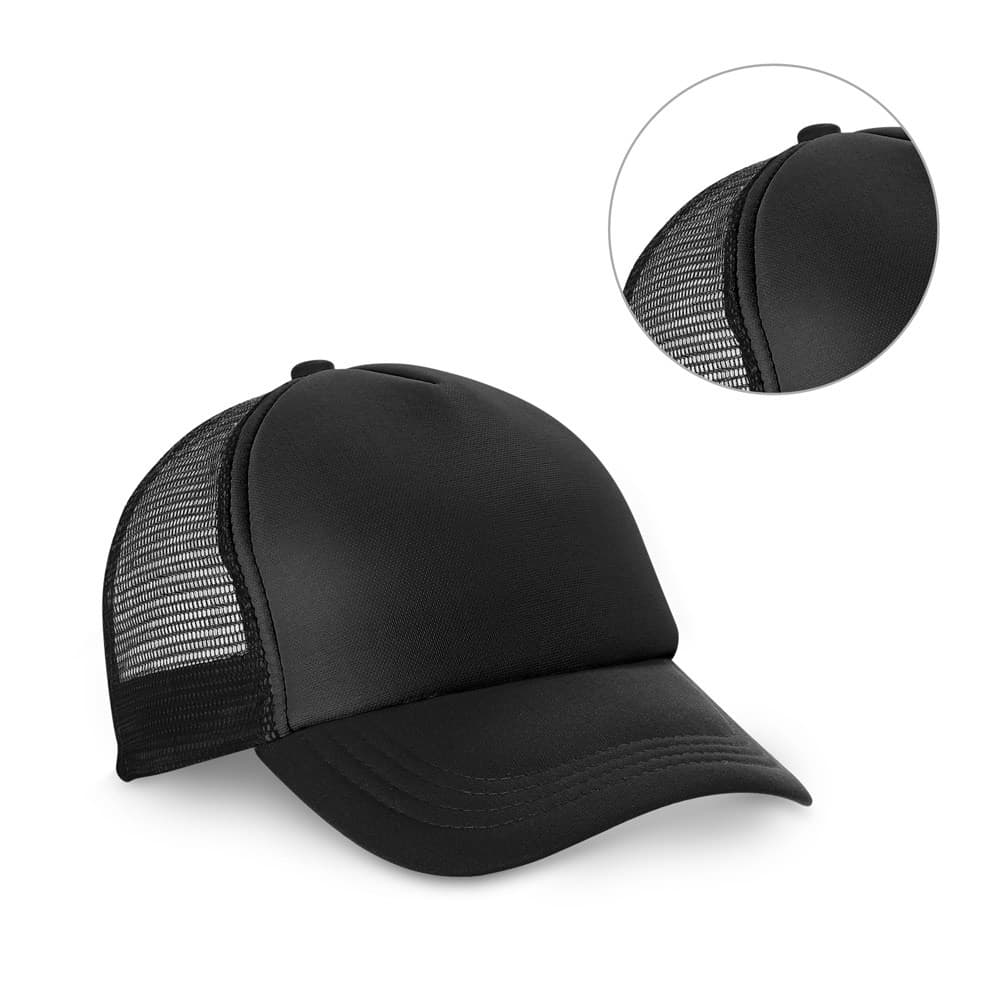 NICOLA BK. Cappellino in poliestere e rete (150 g/m²) - vista 2