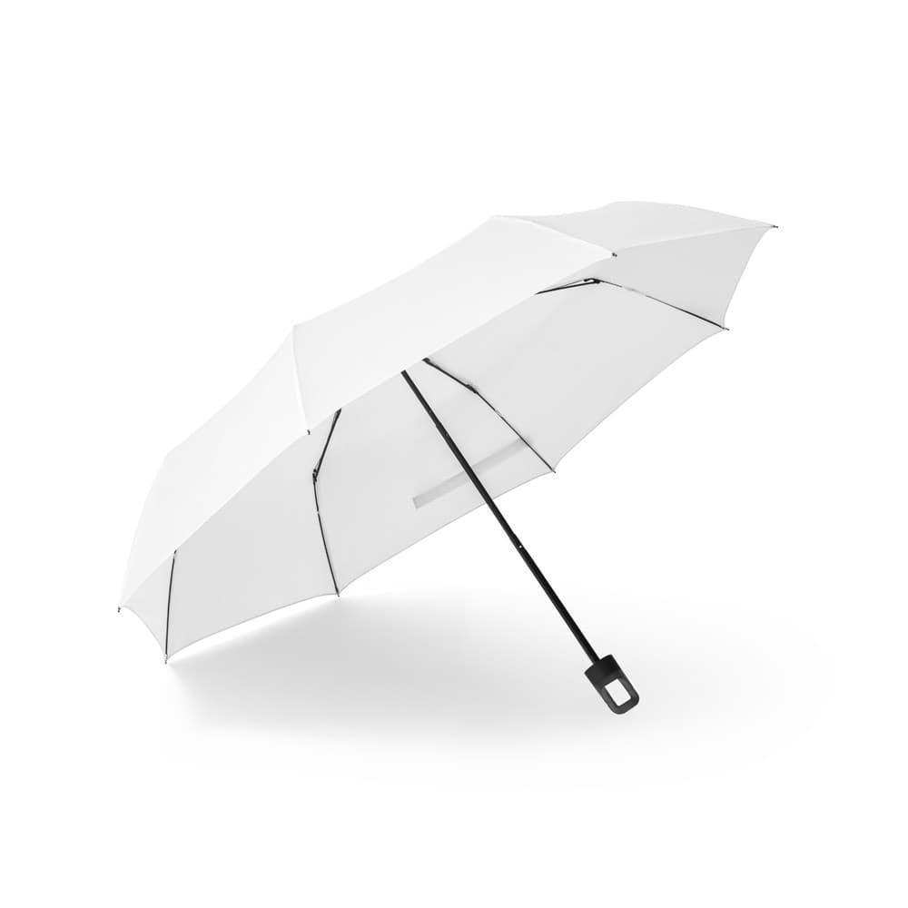 GEORGE. Ombrello da 21'' realizzato in poliestere riciclato (100% rPET) 190T pongee antivento - vista 1
