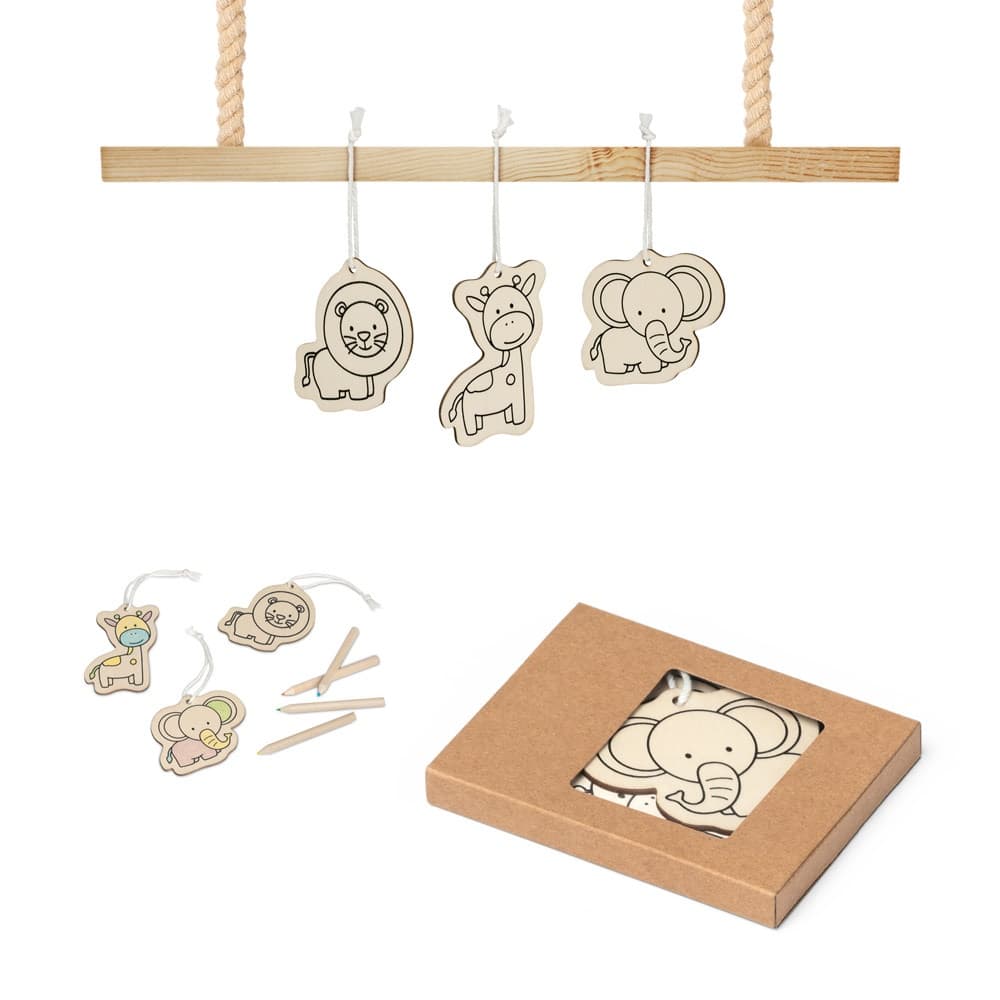 FAUNE. Set da colorare per bambini in legno - vista 4