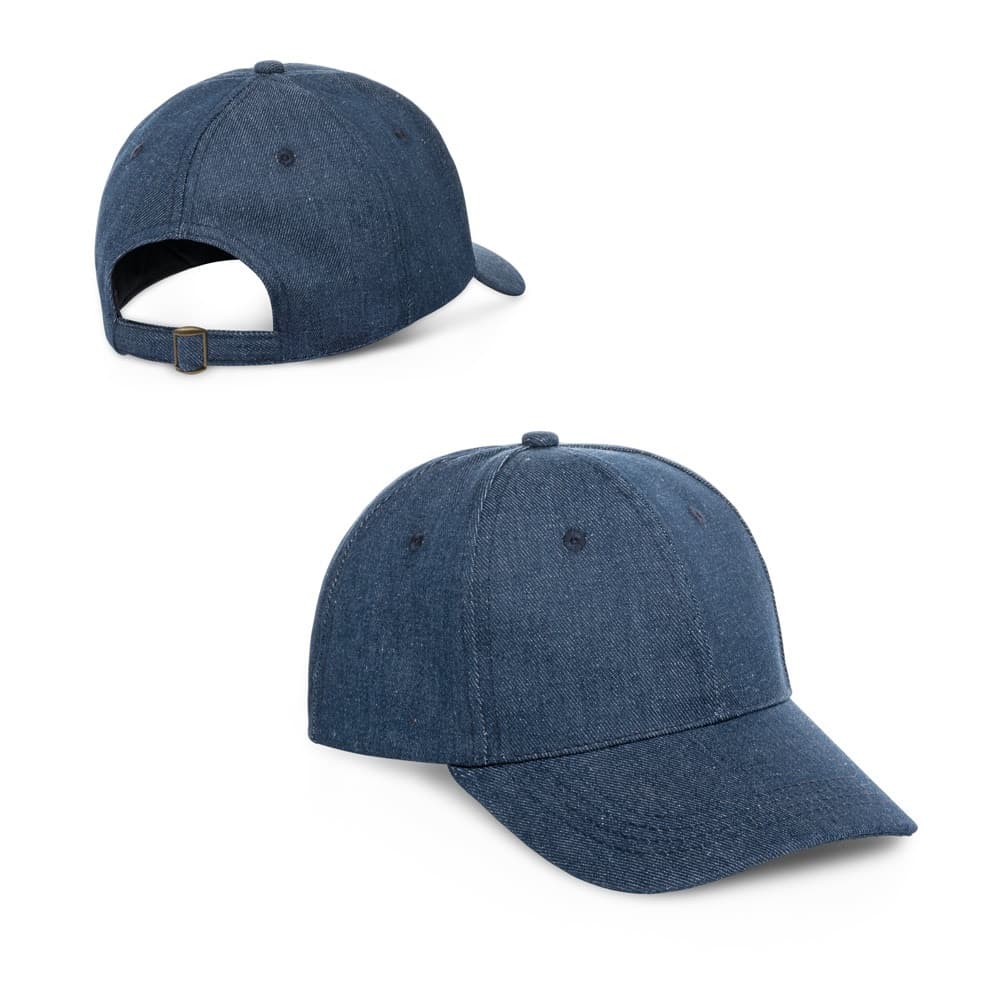 PHOEBE. Cappellino in denim, cotone e poliestere (300 g/m²) - vista 3