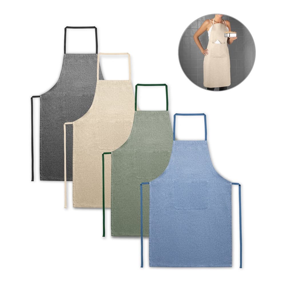 ZIMBRO. Grembiule con cotone riciclato (140 g/m²) - vista 3