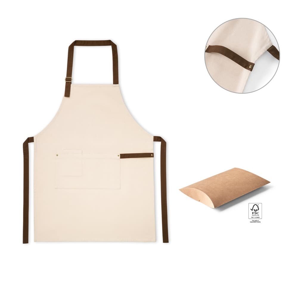 HOLM. Grembiule in canvas di cotone 100% (320 g/m²) con dettagli in metallo - vista 6