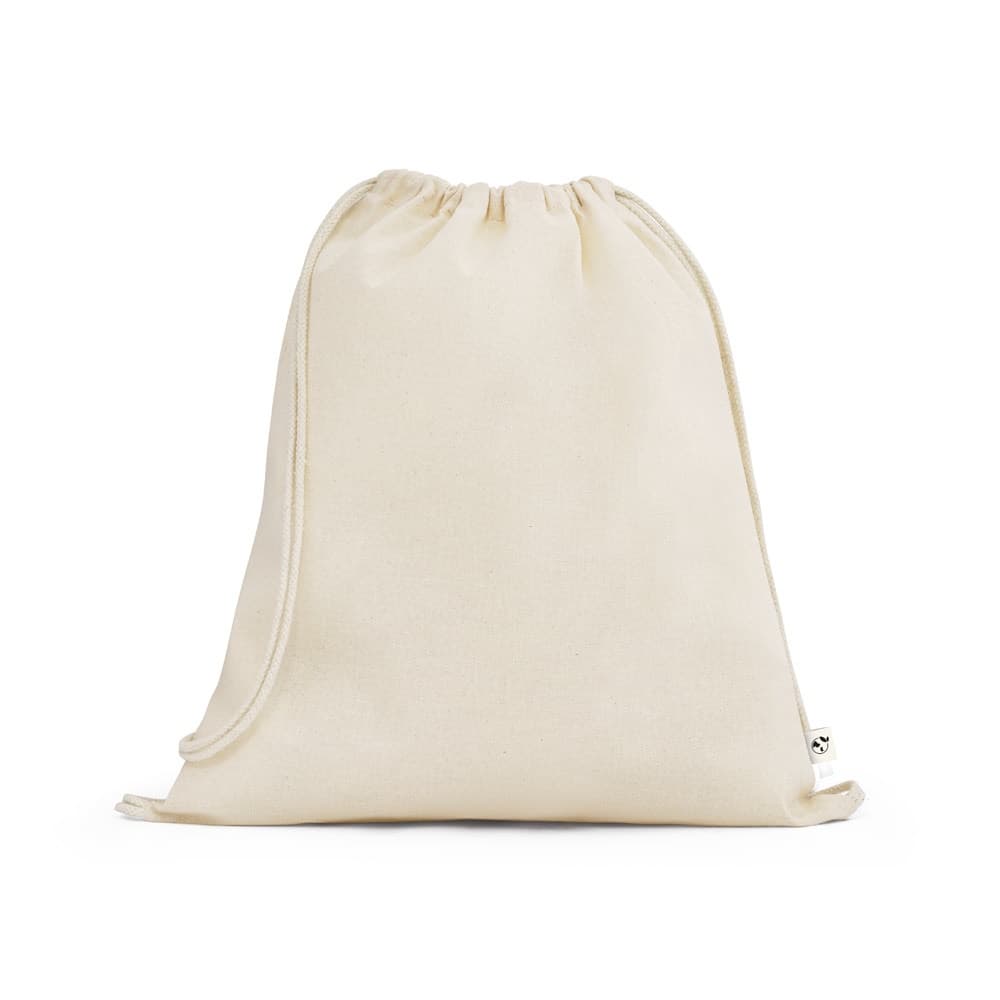 BELIZE. Zaino a sacca 100% cotone biologico (140 g/m²)