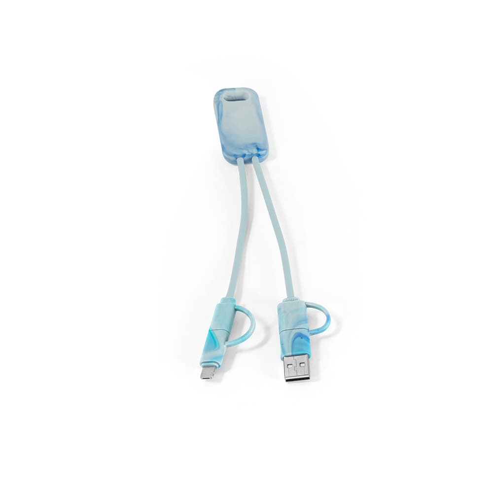 BERNERS. Cavo USB 6-in-1 superveloce in PET riciclato (100% rPET)