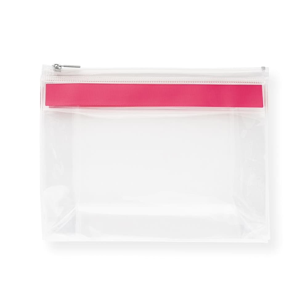CHASTAIN. Pochette in EVA trasparente con cerniera