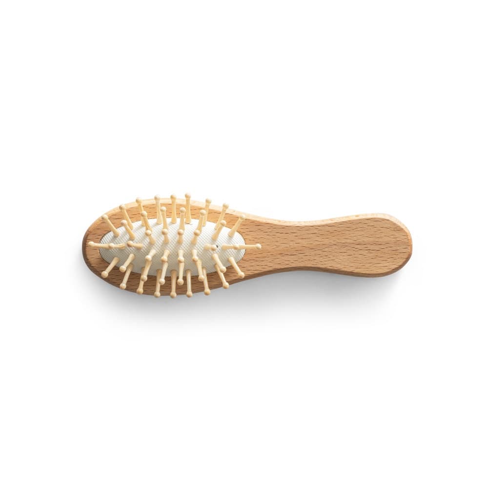 DERN. Spazzola per capelli in legno con denti in bambù