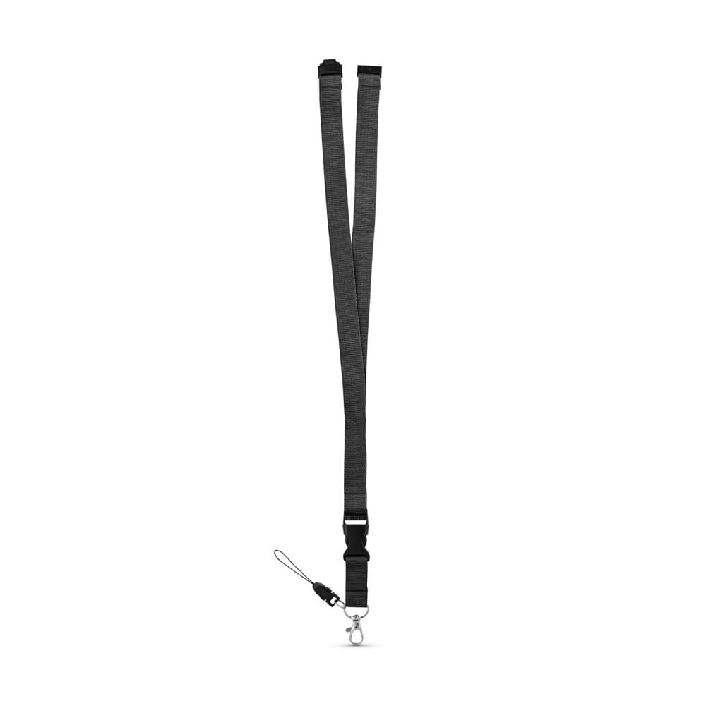 MURRAY. Lanyard in poliestere con moschettone in metallo