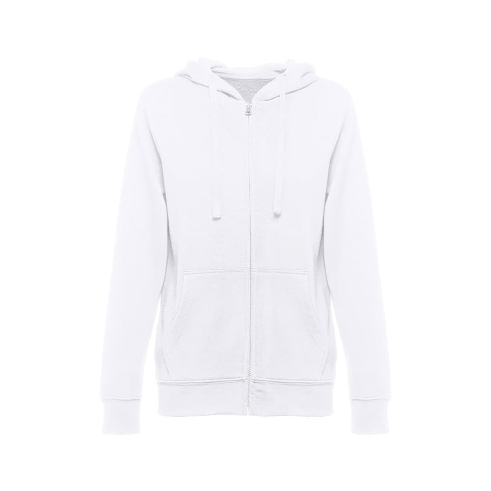 THC AMSTERDAM WOMEN WH. Felpa da donna con cappuccio e zip