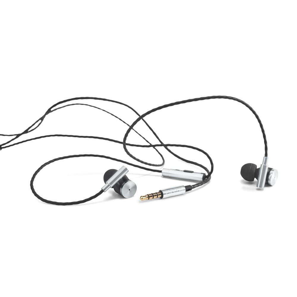 VIBRATION. Auricolari con microfono in metallo e ABS