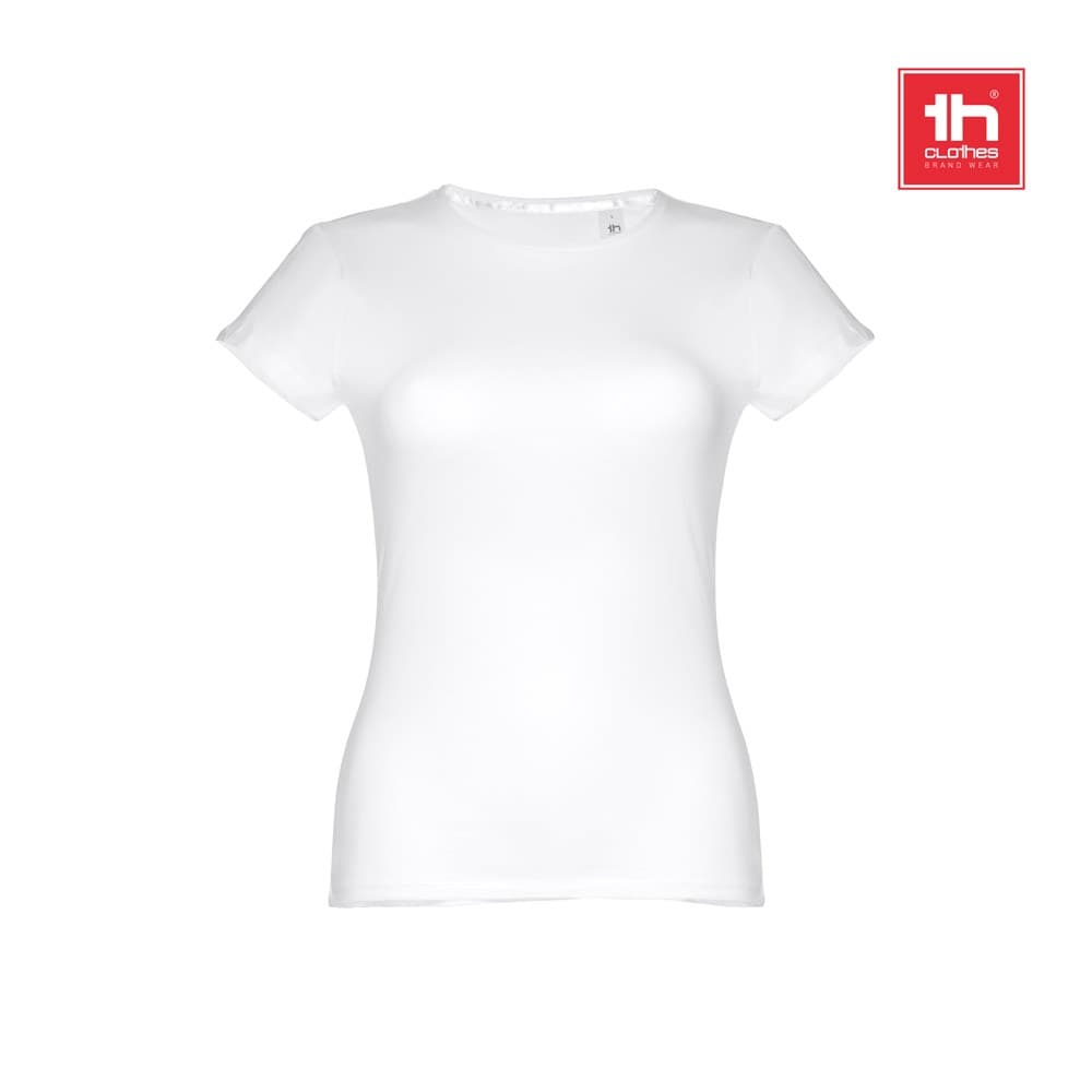 THC SOFIA WH. T-shirt sfiancata da donna in cotone. colore bianco - vista 5